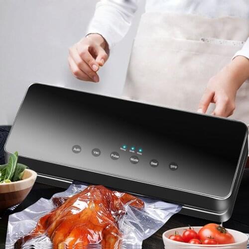 Vacuum Sealer Machine Automatic Kitchen Food Sealer Storage Packer For Dry Wet Foods Perservation Vacuum Bag 10pcs for Free