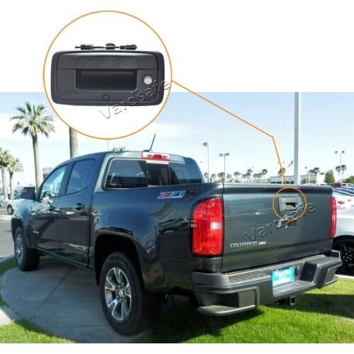 Vardsafe VS219 | Tailgate Handle Rear View Reverse Backup Camera for Chevrolet Colorado / GMC Canyon (2015-2019)