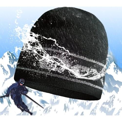 Waterproof breathable Knit and wet-permeable snowcap hats men women for Hiking Hunting Skiing Fishing Outdoor Sports DEXSHELL