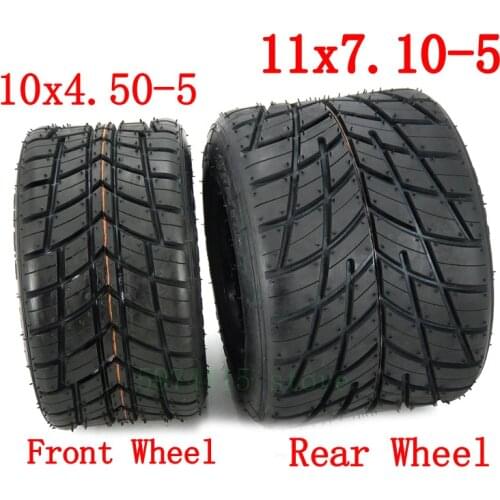 High Quality 5 Inch Go Kart Tire 10x4.50-51x7.10-5 Inch Rain Tire Vacuum Tire Tubeless Drift Go Kart Accessories