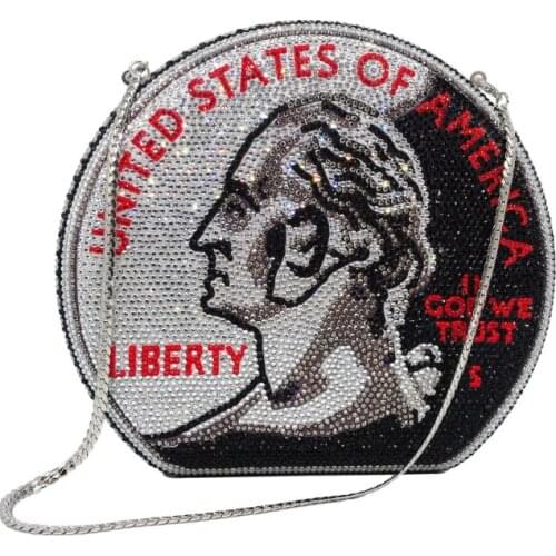 Women Crystal diamond Clutch Evening Purses bags and Handbags Bridal Minaudiere Handbag Wedding Party evening clutch Bag wallet