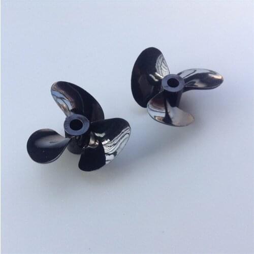 1Pair Dia. 26mm 30mm 34mm RC Boat Propeller Hole 3mm 4mm 3-blade High-speed Fully Submerged Props Simulation Speed-boat DIY Part