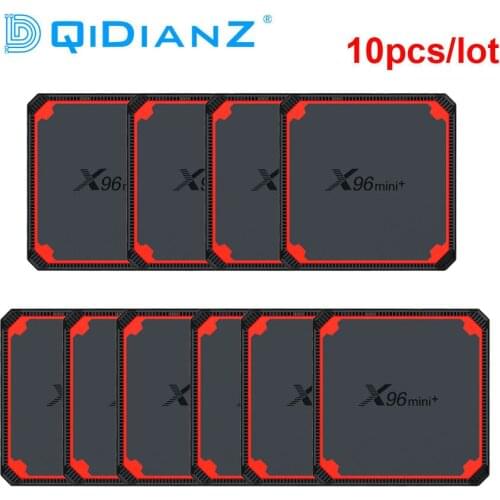 10pcs X96 Mini+ Android9.0 Amlogic S905W4 Quad Core 8GB 16G 2.4G&5G WIIF Set Top Box X96 MINI Plus PK h96 mini v8 hk1 rbox T95