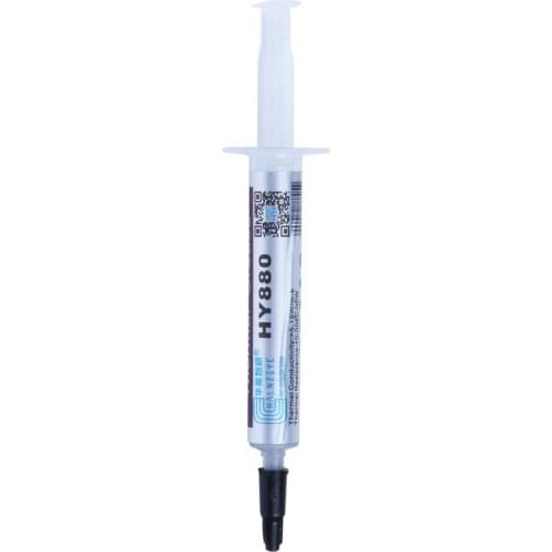 1PC 3g HY880 Thermal Grease Syringe Compound Paste For CPU VGA LED Chipset PC