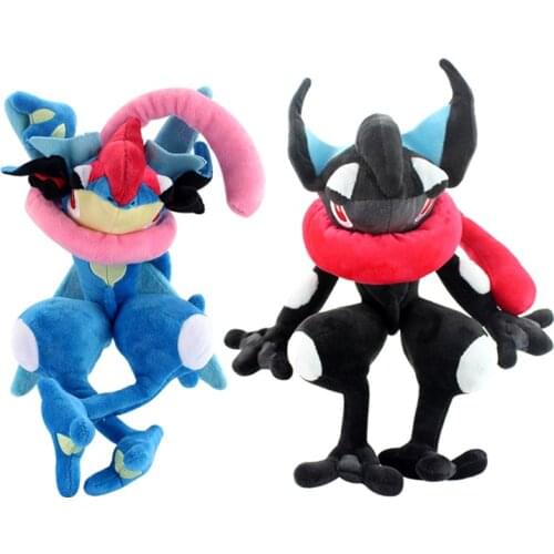 37cm Pokemon Greninja Anime Plush Toys Soft Stuffed Cartoon Doll