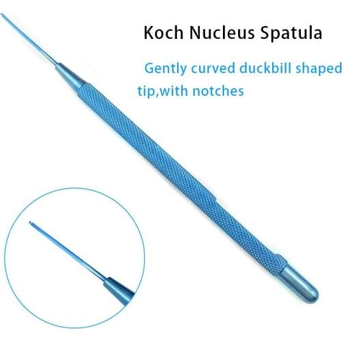 Autoclavable Koch Nucleus Spatula Titanium Ophthalmic Surgical Instrument