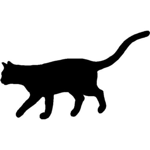 Car Stickers CAT Halloween High Quality PVC Car Decoration Accessories Decals Creative Waterproof Sunscreen Black/white,15cm*9cm