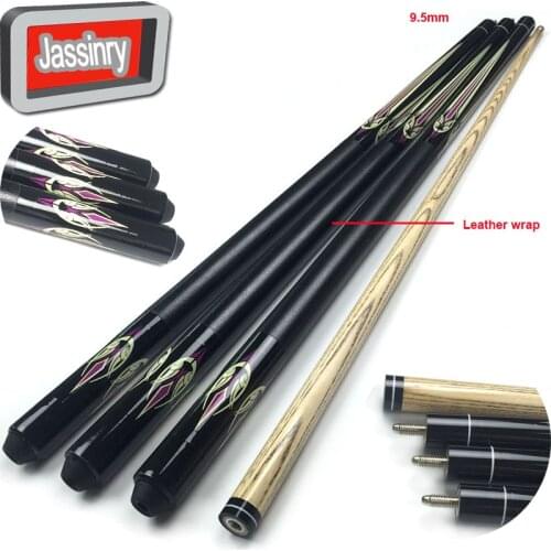 Free shipping Snooker ball arm cues 9.5mm rubber wood Pool cues in 1/2 split Billiard cues leather wrap Billiards accessories