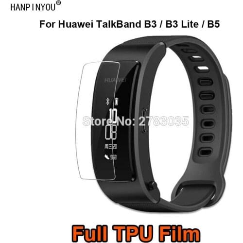 For Huawei TalkBand Talk Band B5 / B3 / B3 Lite Wristband Smart Watch Soft TPU Film Screen Protector (Not Tempered Glass)