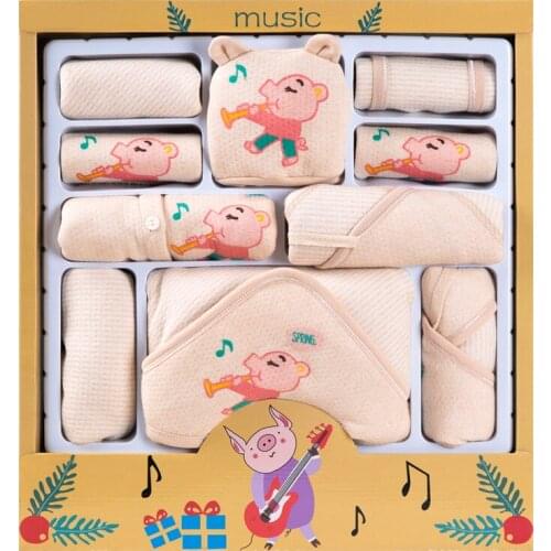 0-6M Newborn Baby Set Boy Clothes 100% Cotton Infant Suit Baby Girl Clothes Outfits Pants Baby Clothing Hat Bib Without Box