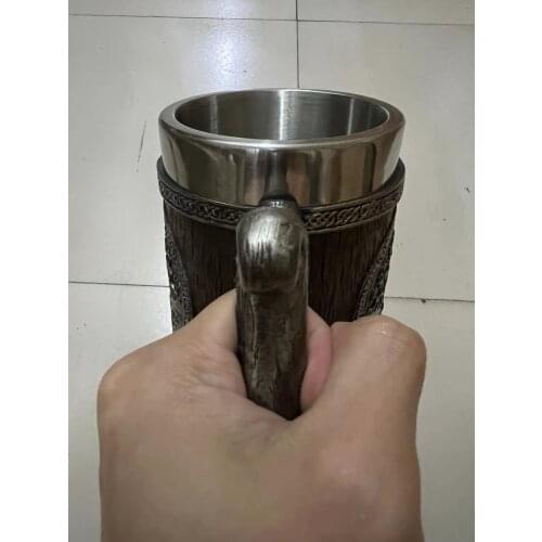 Viking drinking Mug Beer Stein Tankard Coffee Cup Tree Yggdrasil tankard Cup 20oz