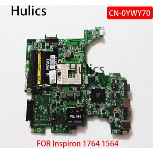 Hulics Original AUM3BMB6E0 Laptop motherboard For DELL Inspiron 17R 1764 15R 1564 Mainboard CN-0YWY70 0YWY70 YWY70 HM55 board