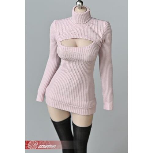 In stock 1/6 woman doll model accessories clothing 12 inch movable doll female body original open chest sweater
