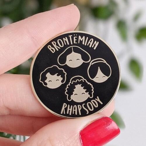 Cartoon Brontemian Rhapsody Cieto Emaljas Enamel Brooch Pin Hat Bag Collar Lapel Pins Badges Fashion Jewelry Accessories