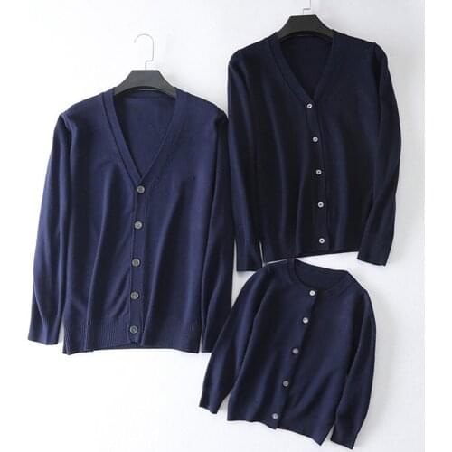 Family matching outfits wool sweater for children women and man long sleev cashmere sweater cardigan with embroidery love-heart