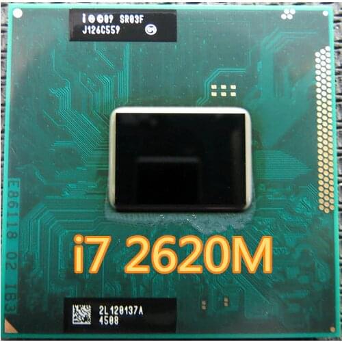 Original Intel Core Processor I7 2620M i7-2620M4M Cache 2.7 GHz Laptop Notebook Cpu Processor Free Shipping