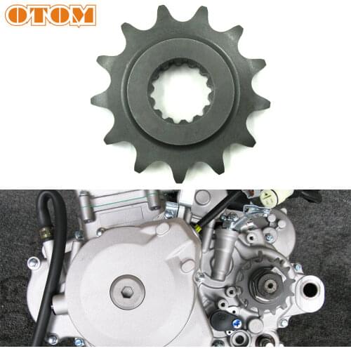 OTOM 13T Small Sprocket Motorcycle Chain 520 530 Front Sprockets Dirt Bike ATV For ZONGSHEN NC450 Engine KAYO T6 K6 BSE ZS450GY
