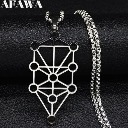 Hollow 7 Chakra Reiki Healing Balancing Buddha Stainless Steel Pendant Necklaces Yoga Necklace for Women Jewelry N3009S02