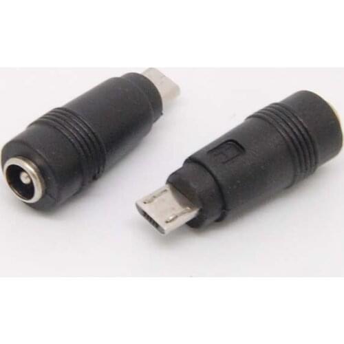 Dc 5.5x2.1mm Female Converter To Micro USB Male Adapter Connector NEW NEW