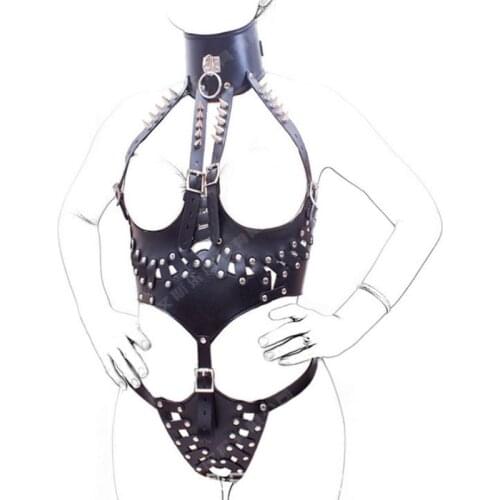 Sexy Black Dew Open Outfit Restraints BDSM Sex Bondage Sex Tools for Couples Sex Position Female Chastity Belt Bondage Gear