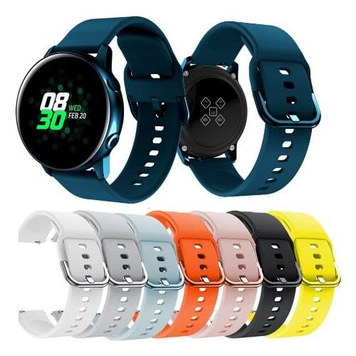 20mm Silicone Strap for Samsung Galaxy Watch 42mm Galaxy Gear S2 classic Sport Loop for Samsung Galaxy active active2 watch