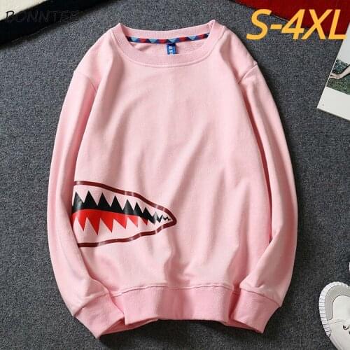 Hoodie Men Plus Size 4XL Printed O-neck Thick Long Sleeve Harajuku Tops New Trendy Mens Hoodies Korean Style Casual Ins Clothes