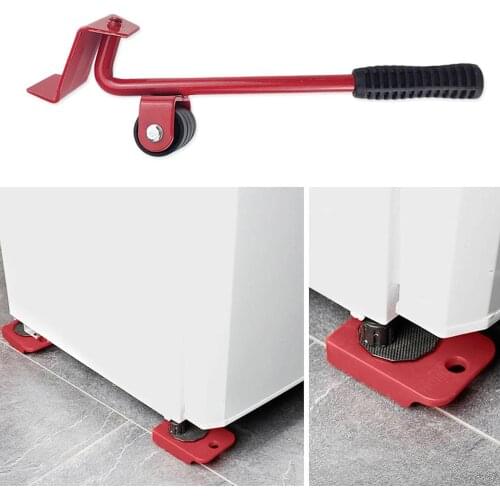 Heavy Object Moving Tool Convenient Shifter Furniture Shifter Five-piece Mover Object Mobile Tool Mover Household Hand Tool Set