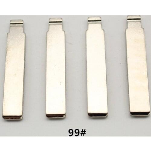 VVDI OEM 10Pcs 99# Metal Uncut Flip Remote Key Blade For Peugeot 508
