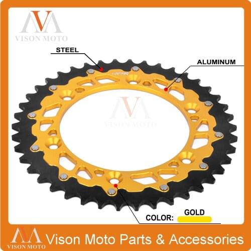 CNC 42T 47T 48T 49T 50T 51T Rear Chain Sprocket For Suzuki TSR DR DRZ RM RMX RS 125 200 250 350 400 450 RM125 RM250 E SM