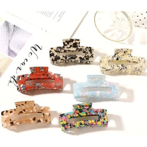 Vintage Claw Clip Hair Clips for Women Elegant Colorful Acetate Hair Clips Crab for Hair Girls Hair Accessories Hair Claw New