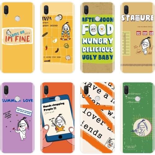 Yellow Girl Phone Case For Huawei Nova 2i 3 3I 3E 2 Lite Plus 4 4E 5 Soft Silicone Back Cover For Huawei Nova Smart Lite 2017