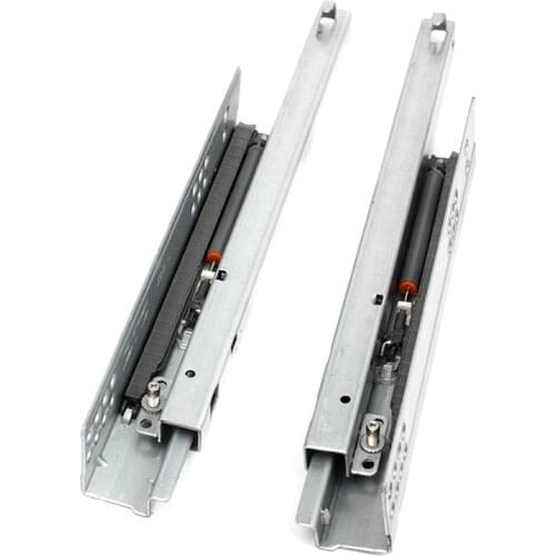 1Pair/ Lot Rebound Press To Release Push Open Under Mount Drawer Slide Rail Runner DTC Brand 25KG