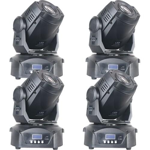 4pcs/lot 90 watt 7 Color 8 Gobo Stage Moving Head 90w Optical LED Spot Moving Light Stage Follow Spot Light for Bands Club Bar