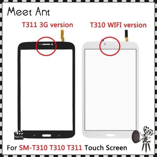 8.0" For Samsung Galaxy Tab 3 8.0 SM-T310 T310 and SM-T311 T311 Touch Screen Digitizer Sensor Front Outer Glass Lens Panel