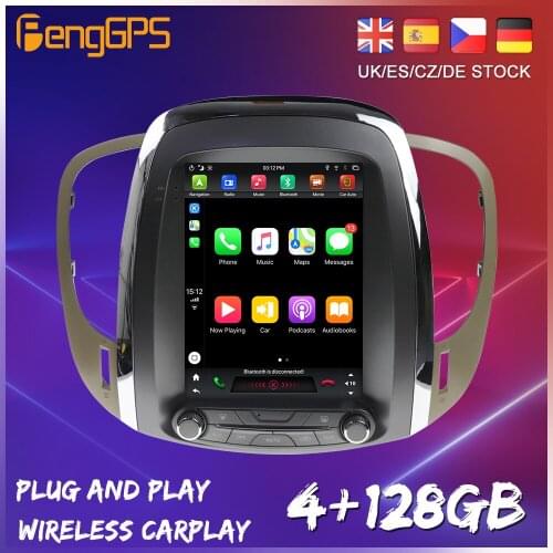 128G Tesla Style Screen For Buick Lacrosse 2009 - 2013 Car Radio Multimedia Video Player Navigation GPS Android 9.0 No 2 Din Dvd