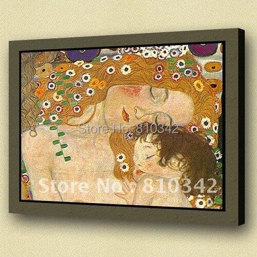 Free shipping fine art famous paintings of Klimt beautiful painting for gift