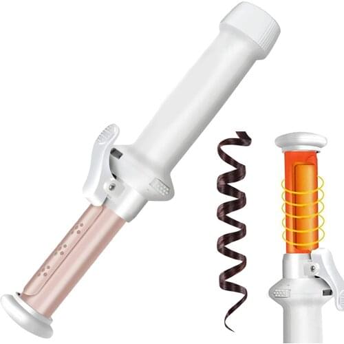Cordless Ceramic Hair Curling Iron holder For Short Hair Comb Rollers USB Rechargeable Hair Rollers Wavy Hair Styler Wand
