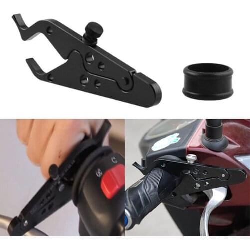 New High Quality Universal CNC Motorcycle Cruise Control Throttle Lock Assist Retainer Relieve Stress Durable Grip Black