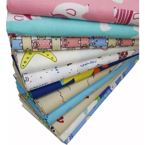 Baby Cartoon Printing Childrens Bedding Cloth Handmade Bed Sheet Pillowcase Twill Cotton Fabric by the Meter Sewing Material