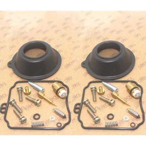 2SET For KAWASAKI XV250 Route 66 88-90 Virago 250 95-07 V-Star 250 08-16 Carburetor Repair Kit Seal Main Slow Jets Air Mixture