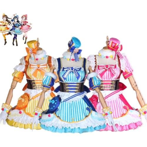 LoveLive Nijigasaki High School Idol Club Unit A.ZU.NA Yuki Setsuna Uehara Ayumu Osaka Shizuku Dress Cosplay Costume Custom Made