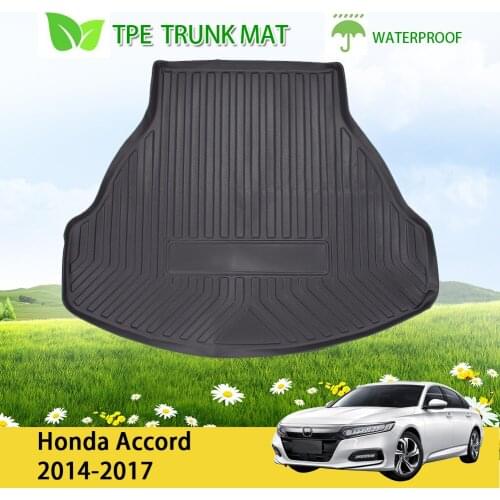 TPE Car Rear Boot Cargo Liner Floor Mat Trunk Tray Fit for Honda Accord 2014-2017
