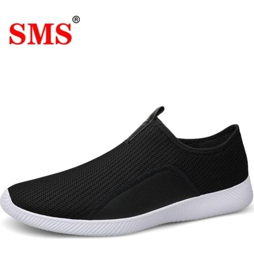 SMS Men Shoes Sneakers Running Shoes Comfortable Overshoes Lazy Shoes Lightweight Socks Sports Shoes Zapatillas Hombre Footwear