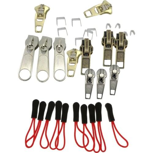 Mixed Zip Repair Kit 32 Pieces Zip Stop Repair Kit Replacement Fix