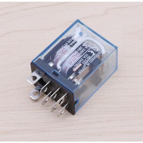 2019 New Mini LY2NJ AC 220V Coil 10A 240V Power Relay DPDT Led Lamp 1Pc For Sale