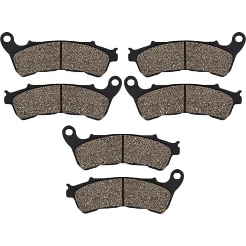 Cyleto Motorcycle Front and Rear Brake Pads for Honda CBF1000 CBF1000A CBF 1000 S/T ABS 2006 2007 2008 2009 2010 2011 2012-2016