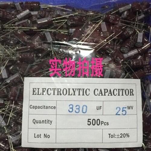 CAP Switching US 25V 330UF Size 8*11 mm NIPPONCHEMI-CON High frequency low resistance new and original