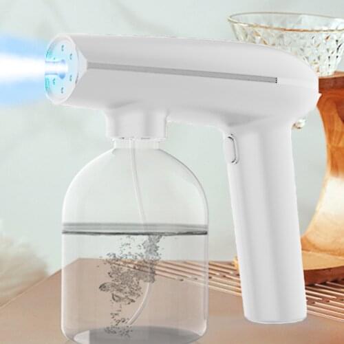 Nano Spray Gun Portable Handheld Sprayer with Blue Light Rechargeable Electric Nano Atomizer Machine for Home Office School Car