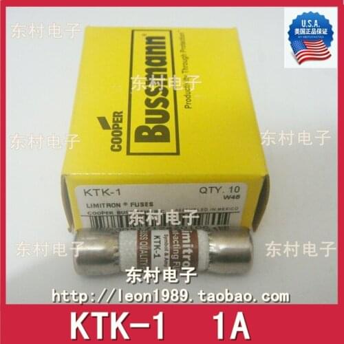 US BUSSMANN Fuse Limitron ceramic fuse KTK-1 1A 600V