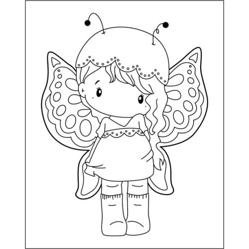 Girl Transparent Clear Silicone Stamps for DIY Scrapbooking/Card Making/Kids Fun Decoration Supplies